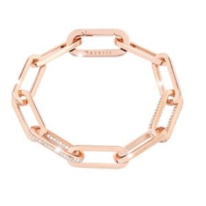 Pulsera de oro rosado con cristales modelo Estocolmo