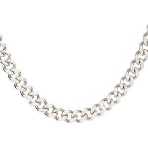 Collar de oro blanco modelo Groumette
