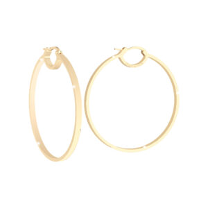 Aros de argolla de oro modelo Hollywood
