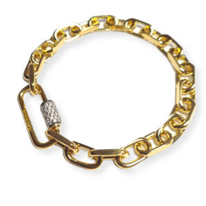 Pulsera de oro con cristales modelo Palermo