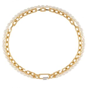 Collar de oro y perlas modelo Palermo