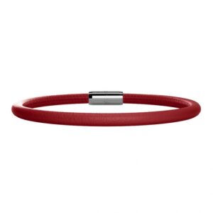 Pulsera de cuero roja