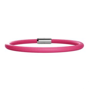 Pulsera de cuero rosada
