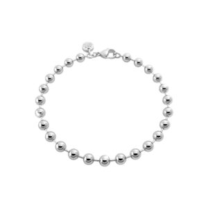 Pulsera de oro blanco para charms
