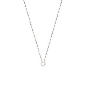 Collar de oro blanco para charms
