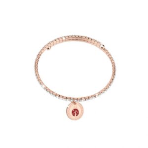 Pulsera de oro rosado y cristales – Chinita