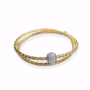 Pulsera de oro y cristales modelo Balloon