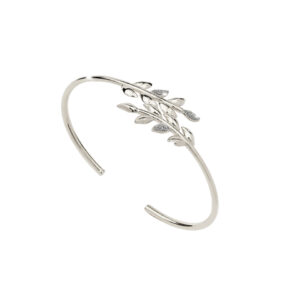 Pulsera de oro blanco y diamantes modelo Jolie Nature