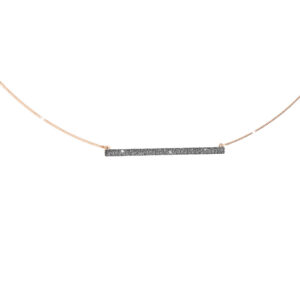 Collar de oro rosado y diamantes modelo Jolie