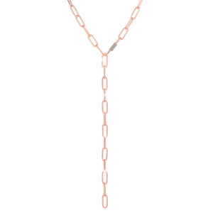 Collar de oro rosado y diamantes modelo Jolie