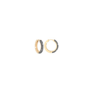Aros de oro amarillo con diamantes modelo Jolie