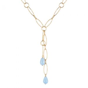 Collar de Oro y piedras Modelo Tulipa